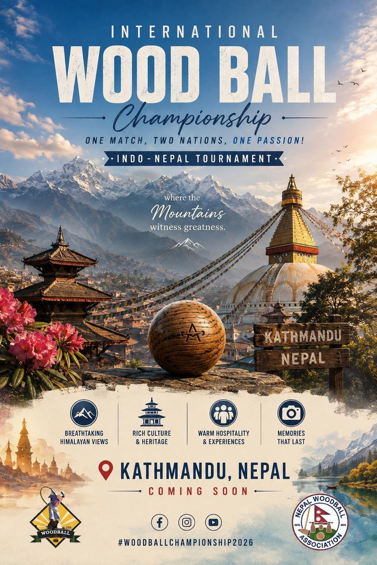 International Woodball Championship- Indo-Nepal Tournament Poster